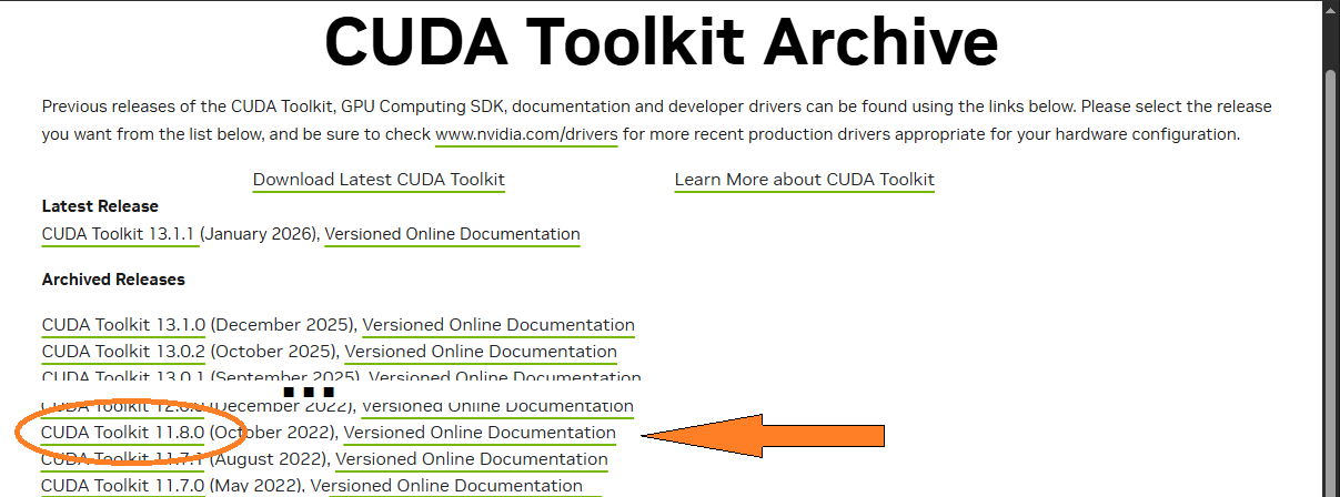 CUDA toolkit install link