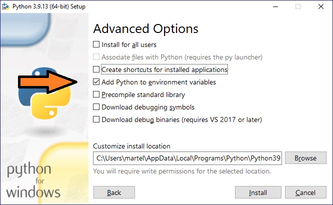 Python 3.9 install page 3