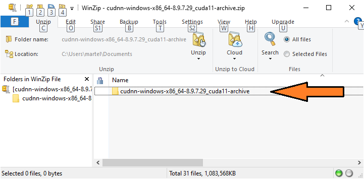 cuDNN install 4